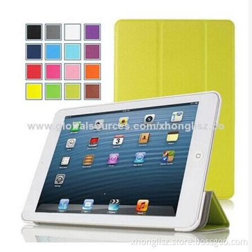 Foldable Stand PU Leather Case for iPad Mini 2, OEM and ODM Orders Welcomed